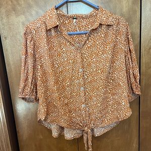 Free People Button-Up Blouse